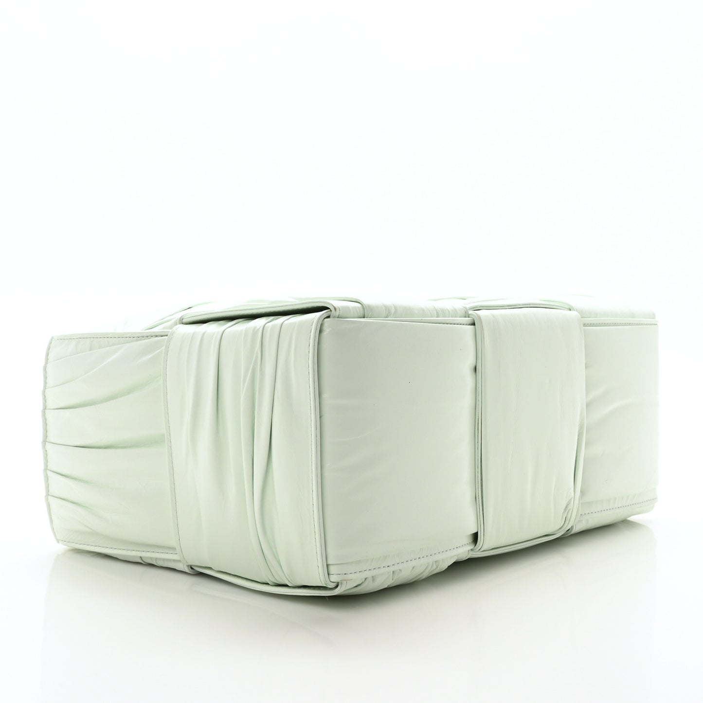 Foulard Intrecciato Pleated Medium Arco Tote Glacier Glacier