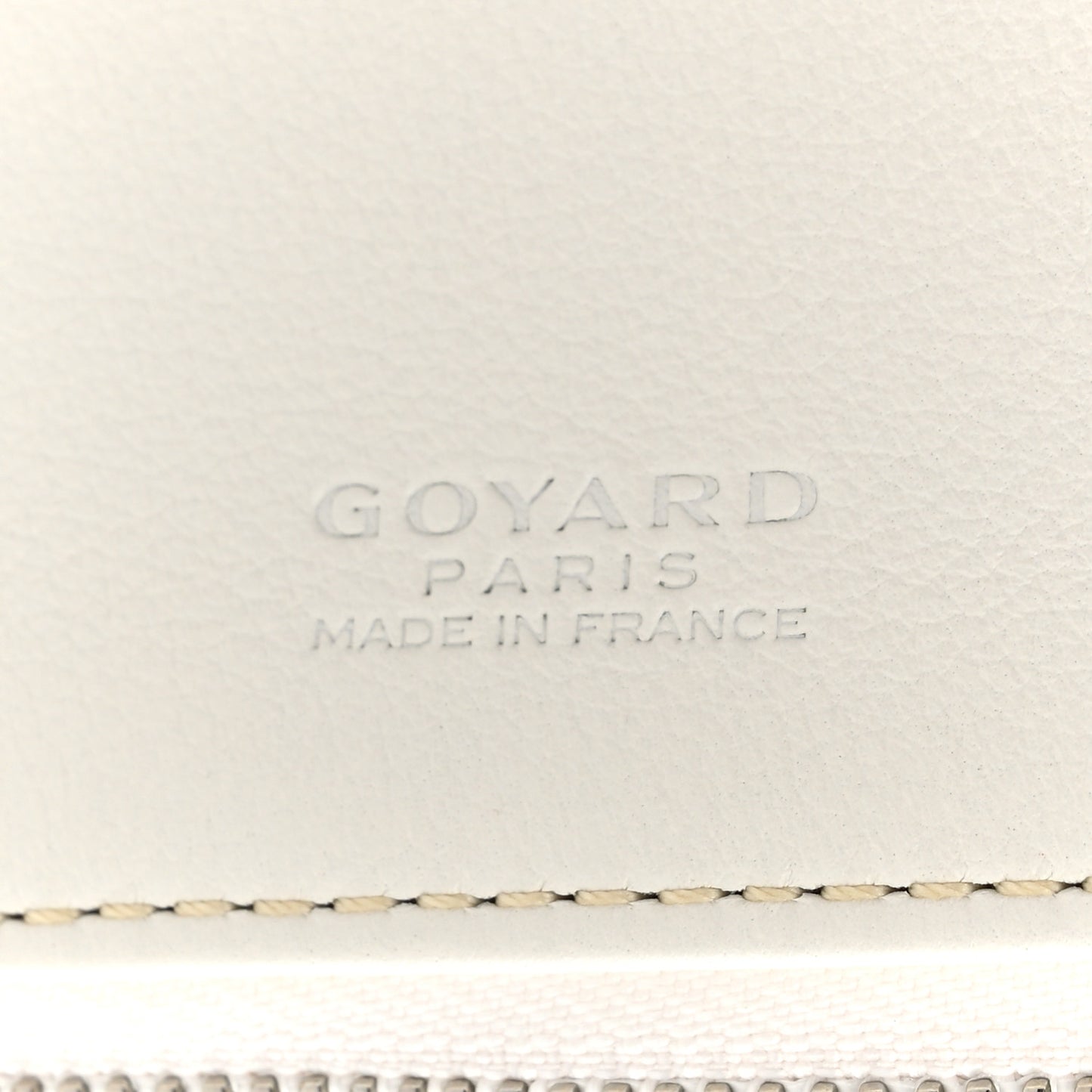 Goyardine Sainte Marie Soft Clutch White
