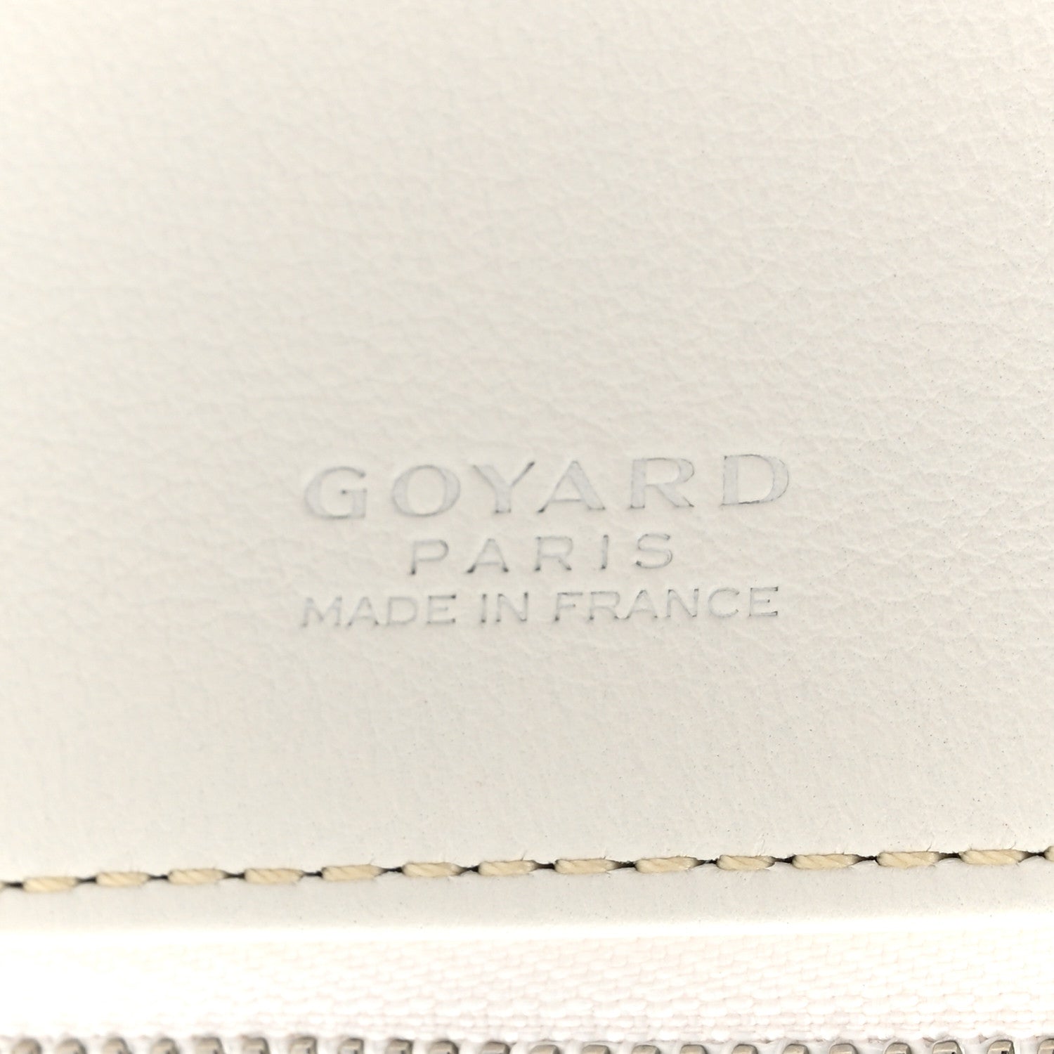 Goyard Goyardine Sainte Marie Soft Clutch White 6 of 8