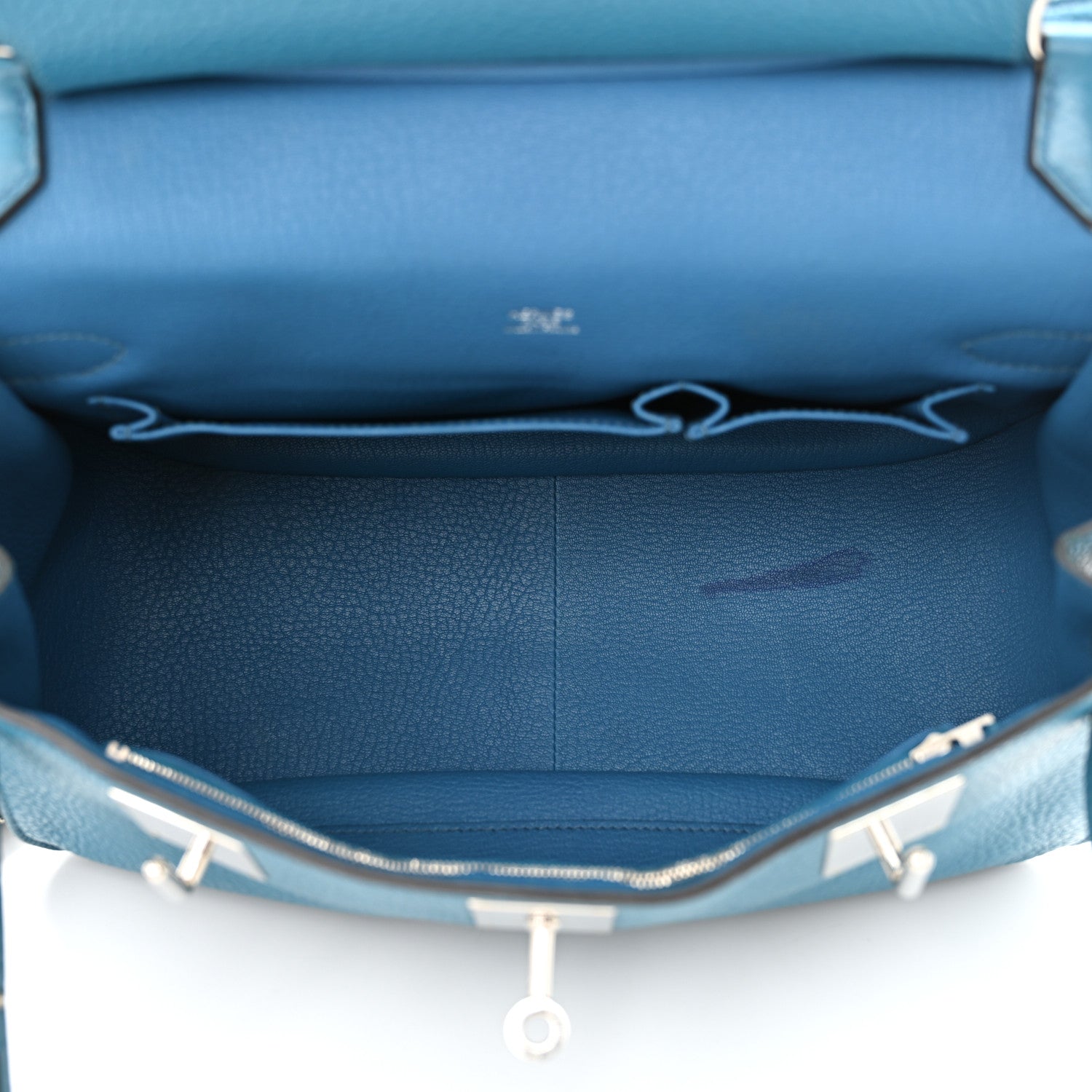 Hermes Taurillon Clemence Jypsiere 31 Bleu Izmir 5 of 21