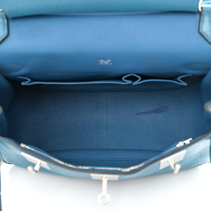Hermes Taurillon Clemence Jypsiere 31 Bleu Izmir 5 of 21