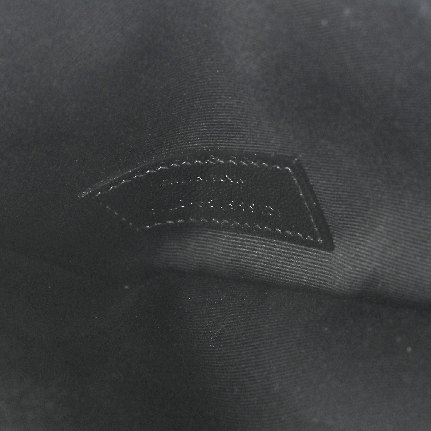 Smooth Shiny Calfskin Monogram Uptown Pouch Black