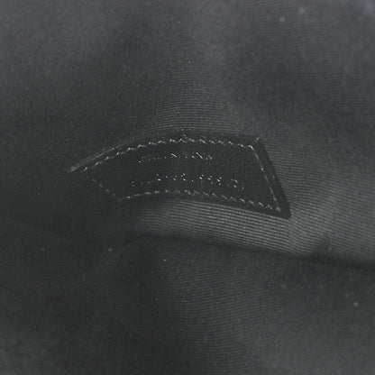 Saint Laurent Smooth Shiny Calfskin Monogram Uptown Pouch Black 7 of 8