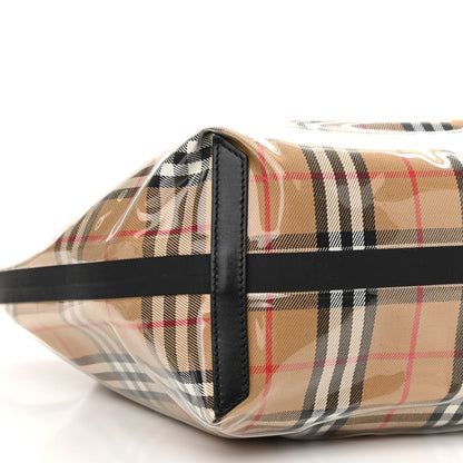 Burberry Vintage Check Transparent Large The Giant Reversible Tote Black 9 of 10