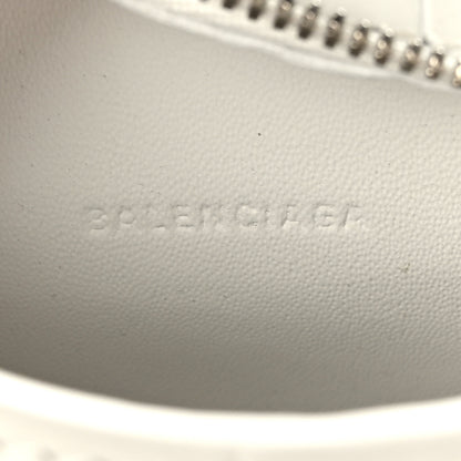 Balenciaga Extra Supple Calfskin Crocodile Embossed Neo Classic Silver Hardware Super Nano City Crossbody White 6 of 8