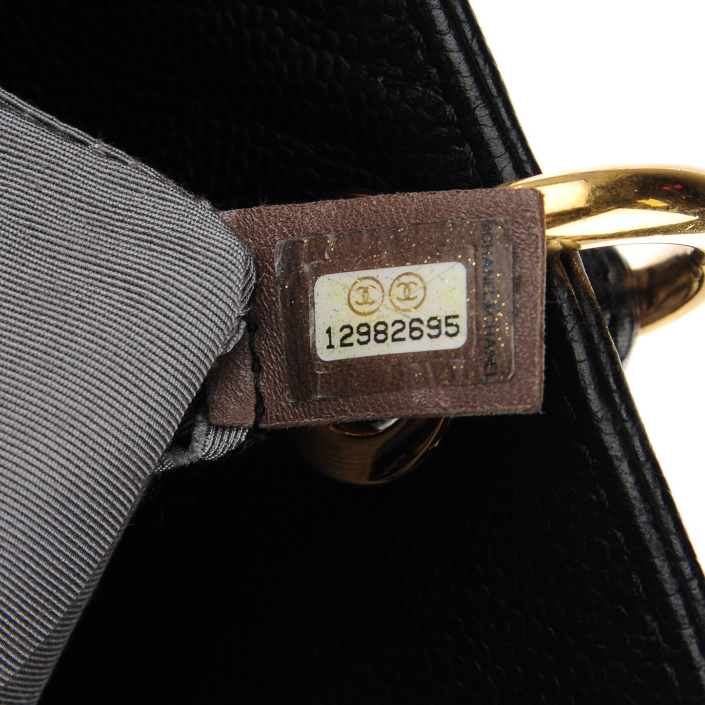 Soft Caviar Quilted CC Timeless Tote Black
