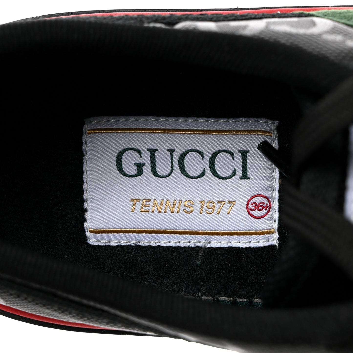Econyl Nylon Web Monogram Off The Grid Womens 1977 Tennis Sneakers 36.5 Black