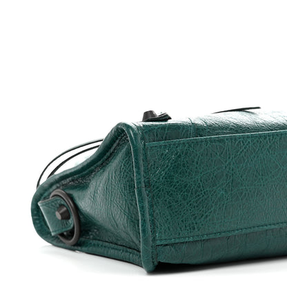 Balenciaga Agneau Arena Classic Hardware Le City Mini Dark Emerald 9 of 10
