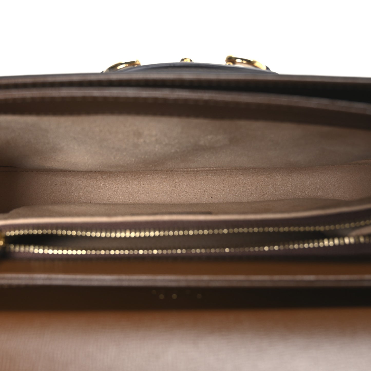Azalea Calfskin Horsebit 1955 Shoulder Bag Brown Sugar