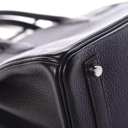Hermes Taurillon Clemence Birkin 30 Black 17 of 18