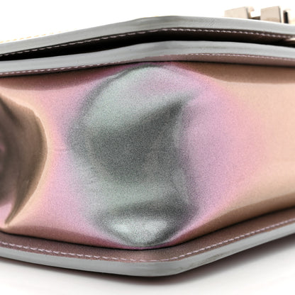Chanel Iridescent Patent Calfskin PVC Quilted Small Boy Flap Light Purple 9 of 14
