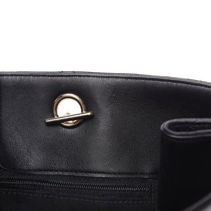 Chanel Calfskin Quilted Large CC Shopping Tote Black 9 of 11