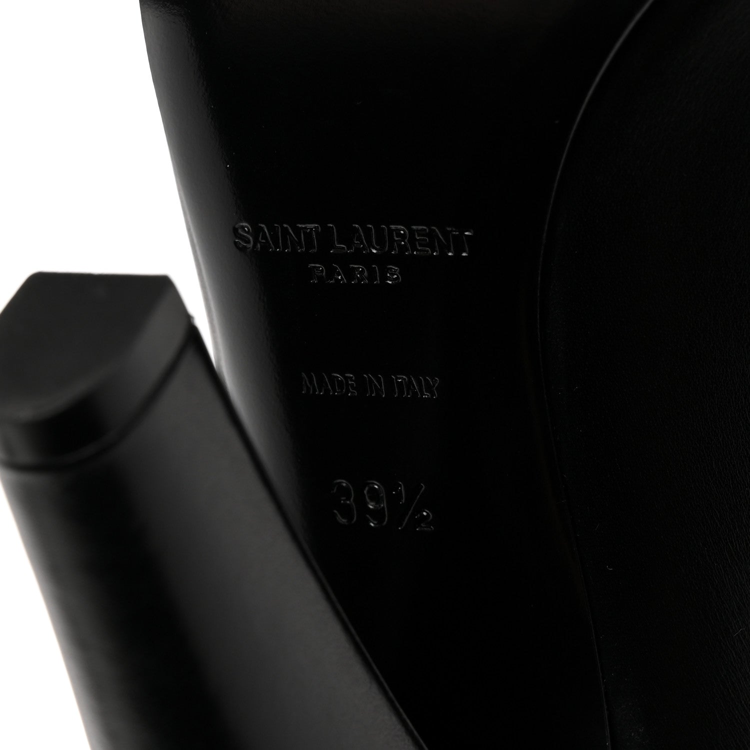 Saint Laurent Vanity Softy Calfskin 68 Tube 110 Boots 39.5 Black 8 of 9
