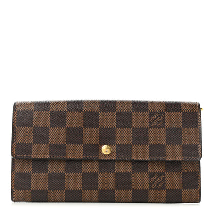 Louis Vuitton Damier Ebene Sarah Wallet 1 of 7