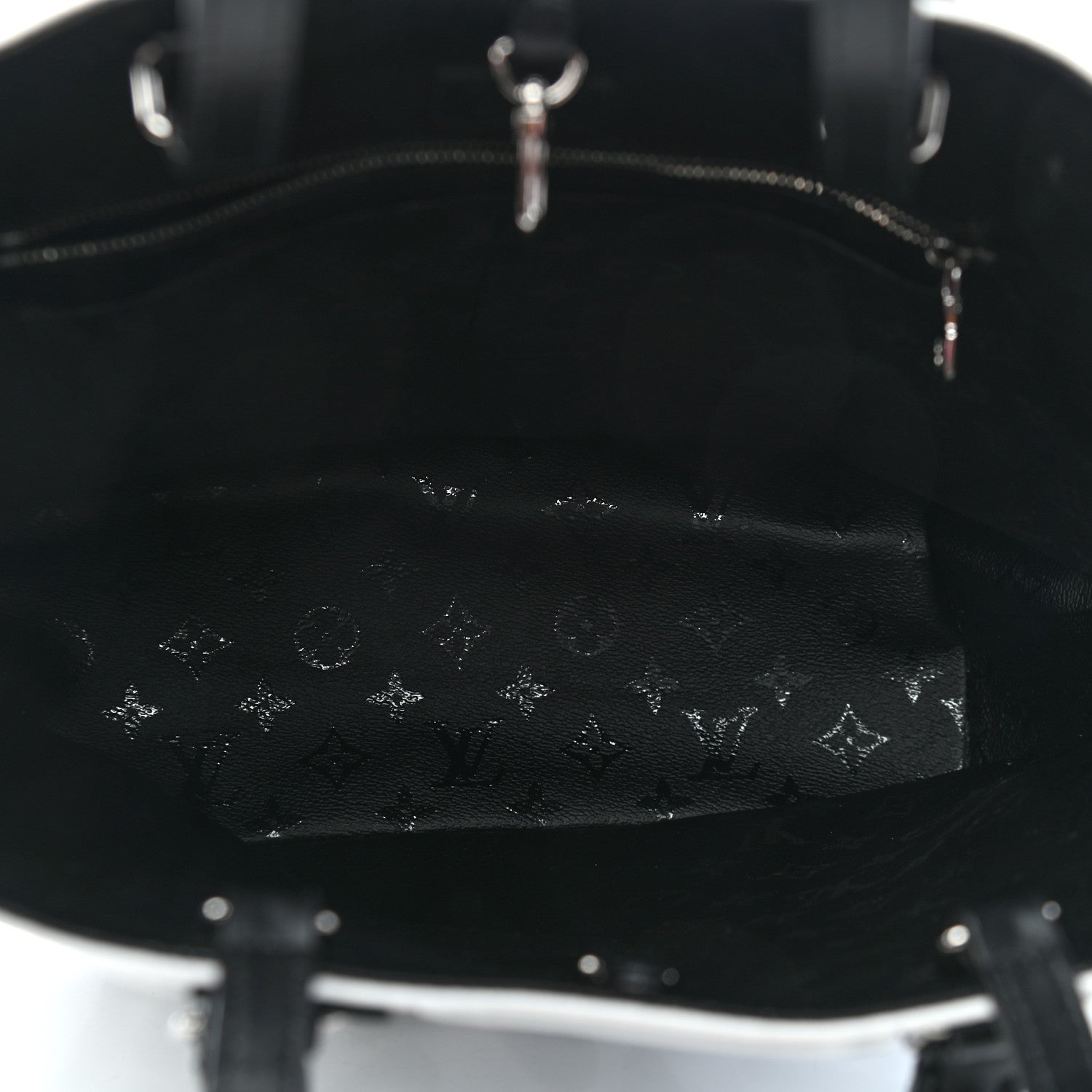 Louis Vuitton X UF Tufted Monogram Tufted Cabas White Black 8 of 17