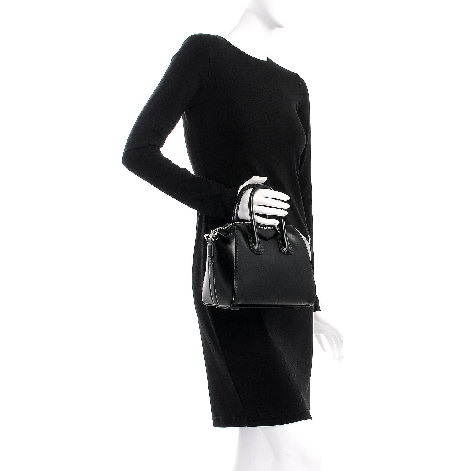 Givenchy Shiny Lord Calfskin Mini Antigona Black 3 of 10
