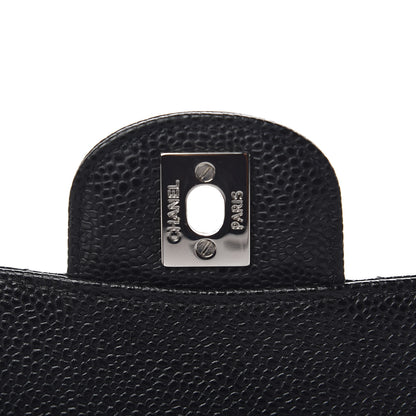 Chanel Caviar Quilted Medium Double Flap Black 12 of 14