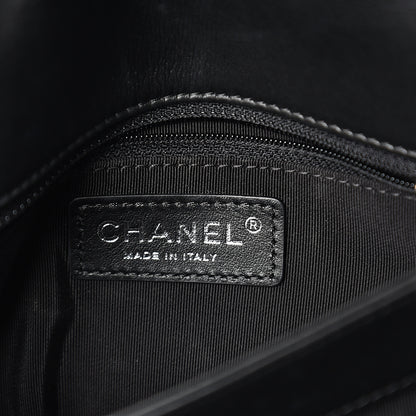 Chanel Calfskin Studded Chevron Quilted Flap Black 5 of 13