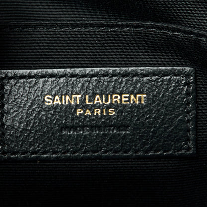 Saint Laurent Calfskin Matelasse Monogram Lou Camera Bag Black 6 of 11