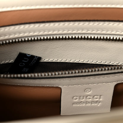 Gucci Snakeskin Sylvie Web Small Queen Margaret Top Handle Bag Roccia Natural 8 of 11