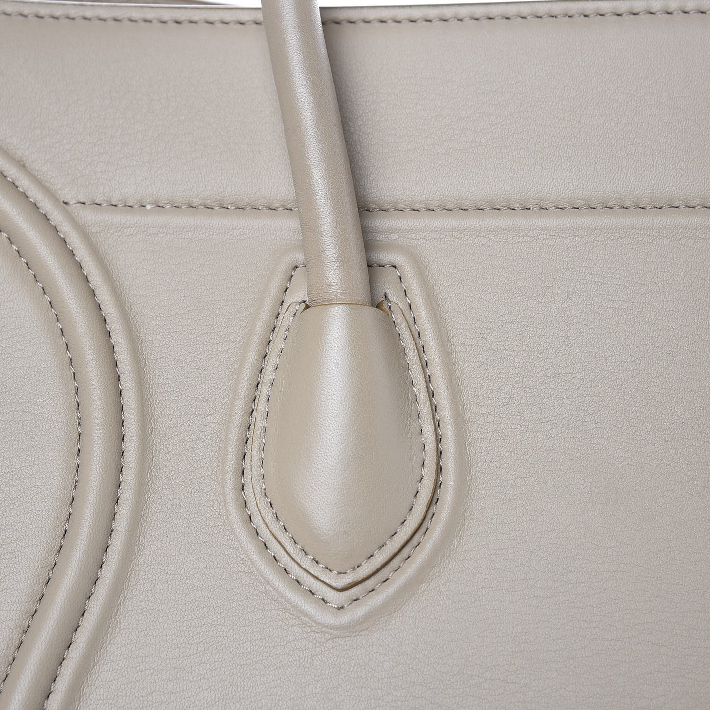 Supple Calfskin Medium Phantom Luggage Beige