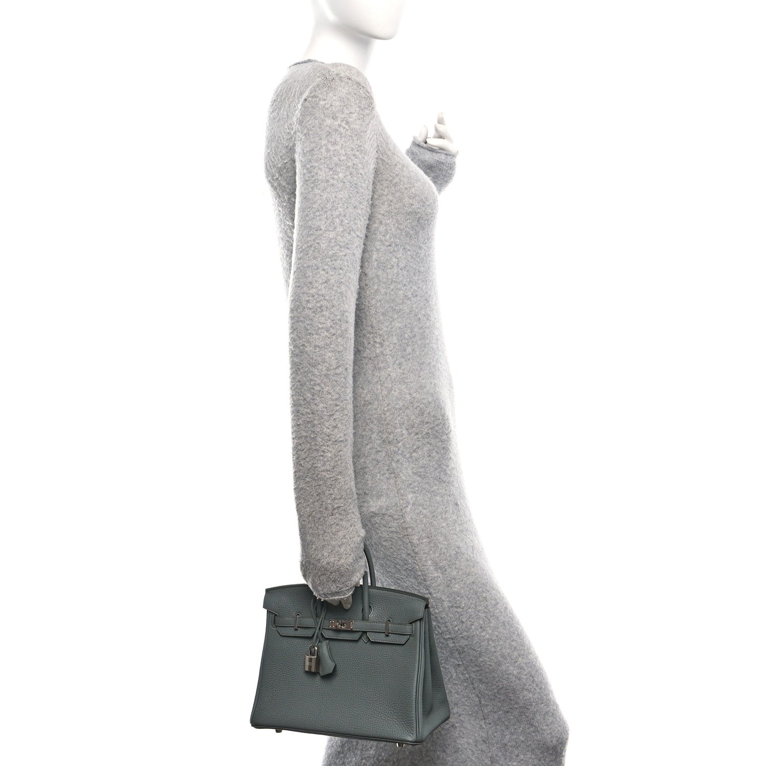Hermes Togo Birkin 25 Vert Amande 2 of 11