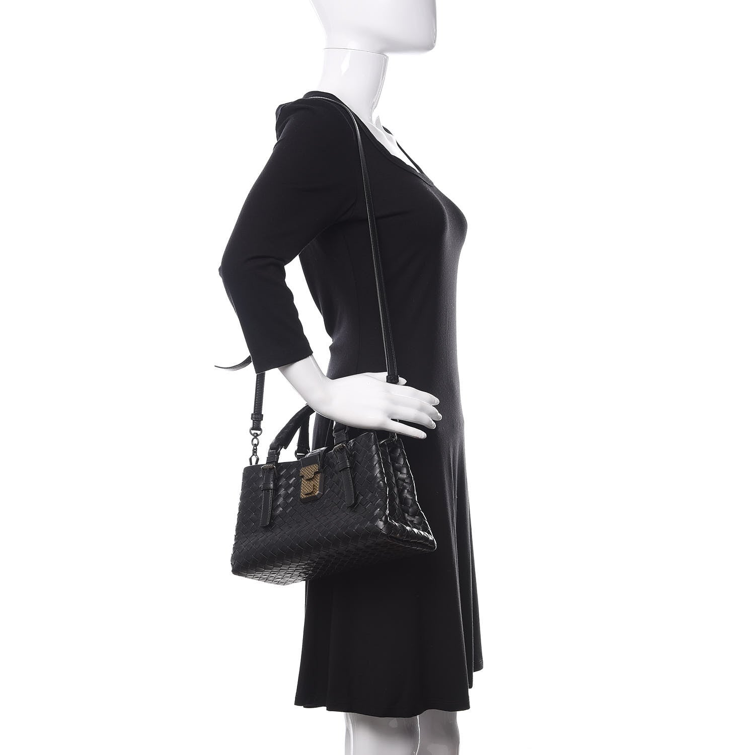 Bottega Veneta Calfskin Intrecciato Mini Roma Light Tourmaline 2 of 10