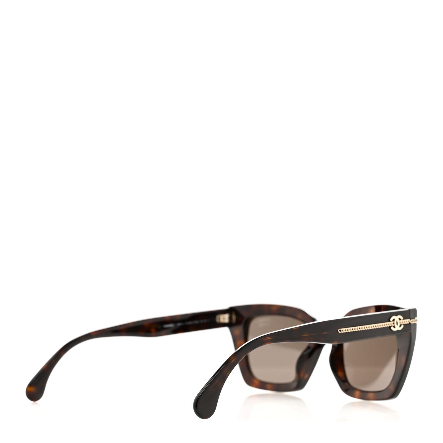 Chanel Acetate Square Sunglasses 5509-A Tortoise 4 of 8