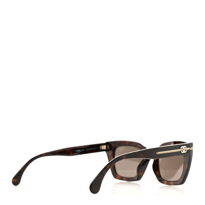Chanel Acetate Square Sunglasses 5509-A Tortoise 4 of 8