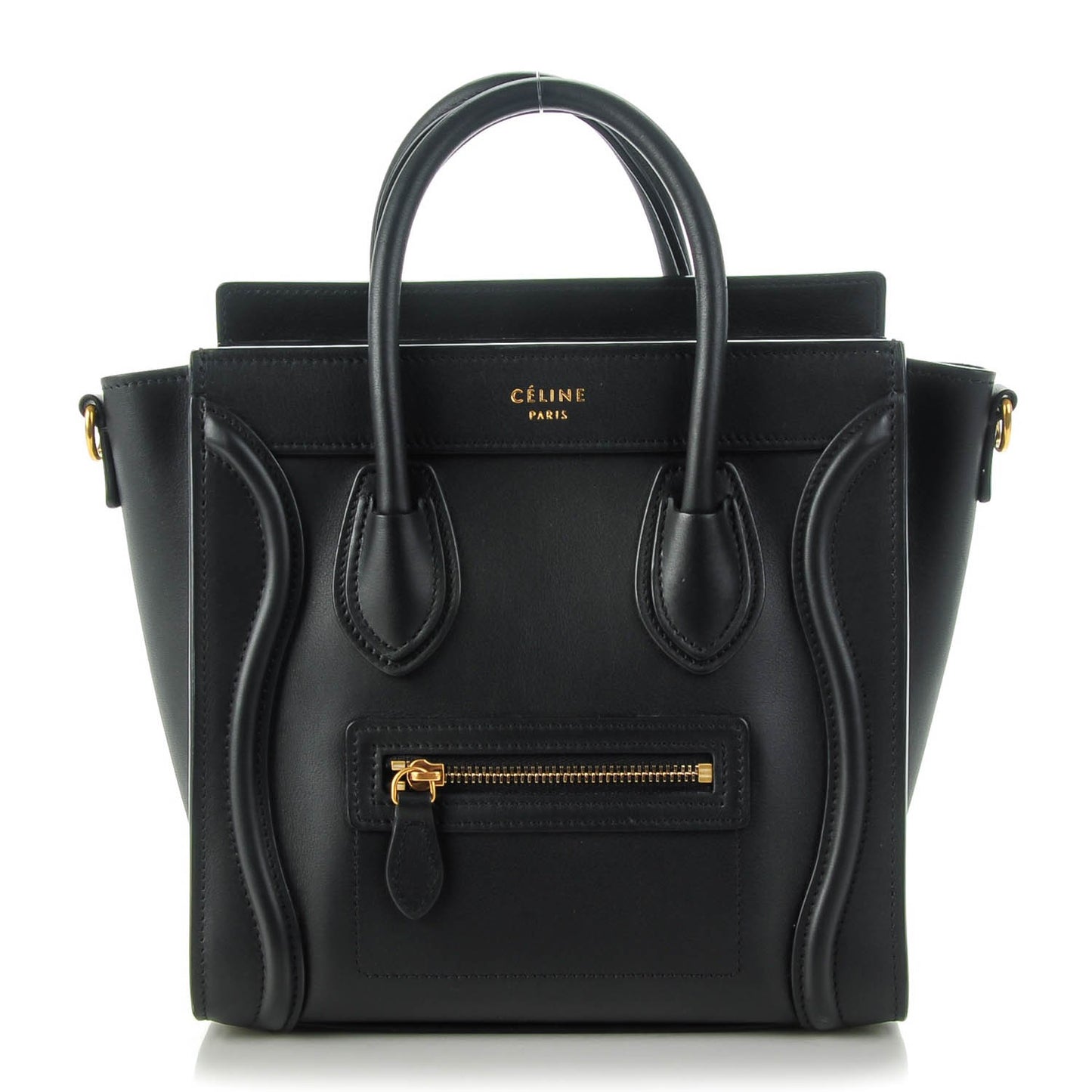 Smooth Calfskin Nano Luggage Black