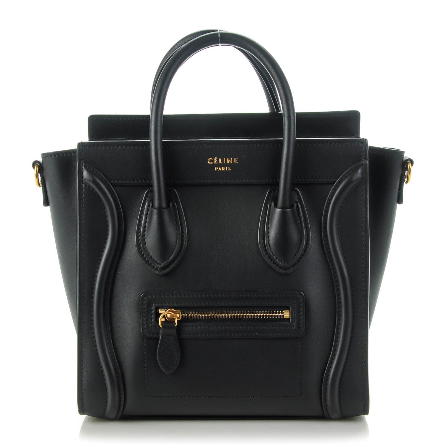 Celine Smooth Calfskin Nano Luggage Black 1 of 6