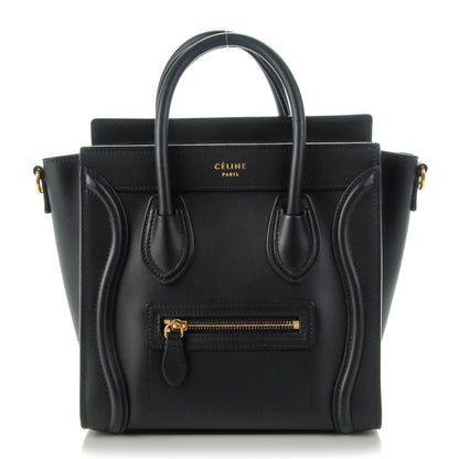 Celine Smooth Calfskin Nano Luggage Black 1 of 6
