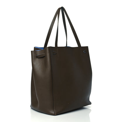Celine Smooth Calfskin Small Tassel Cabas Phantom Brown Blue 3 of 13