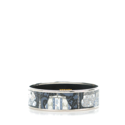 Hermes Enamel Printed Cachemire de Tamara Wide Bracelet 65 1 of 5