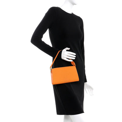 Louis Vuitton Epi Pochette Accessories 24 Mandarin 2 of 12