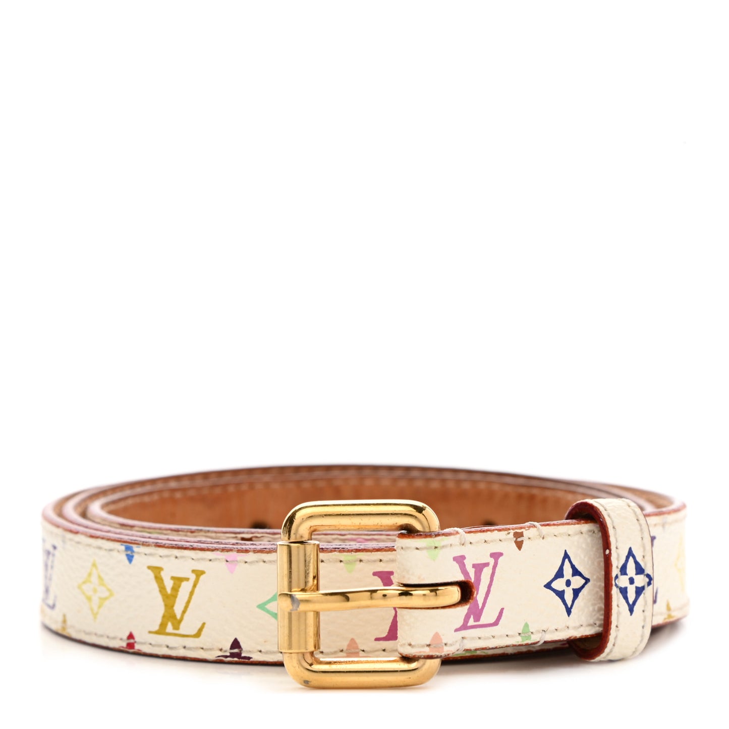 Monogram Multicolor Belt 90 36 White