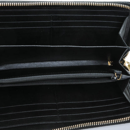 Saint Laurent Patent Belle De Jour Zip Around Wallet Black 5 of 6