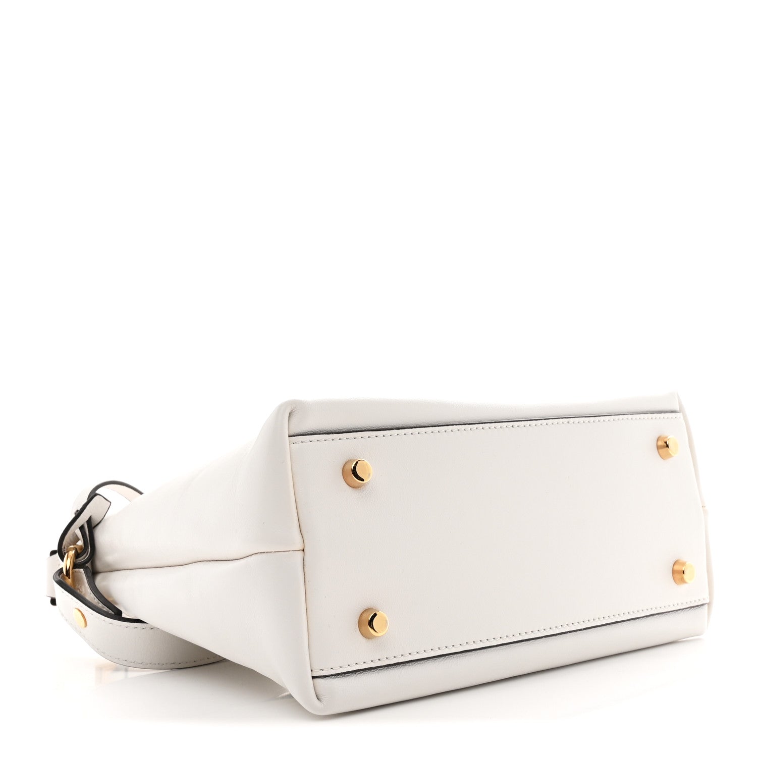 Versace Nappa Logo Tag Hobo White 4 of 11