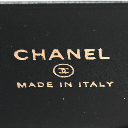 Chanel Lambskin Quilted Small Top Handle Vanity Case With Chain Black 6 of 10