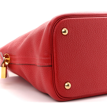 Hermes Taurillon Clemence Bolide 35 Rouge Piment 9 of 13