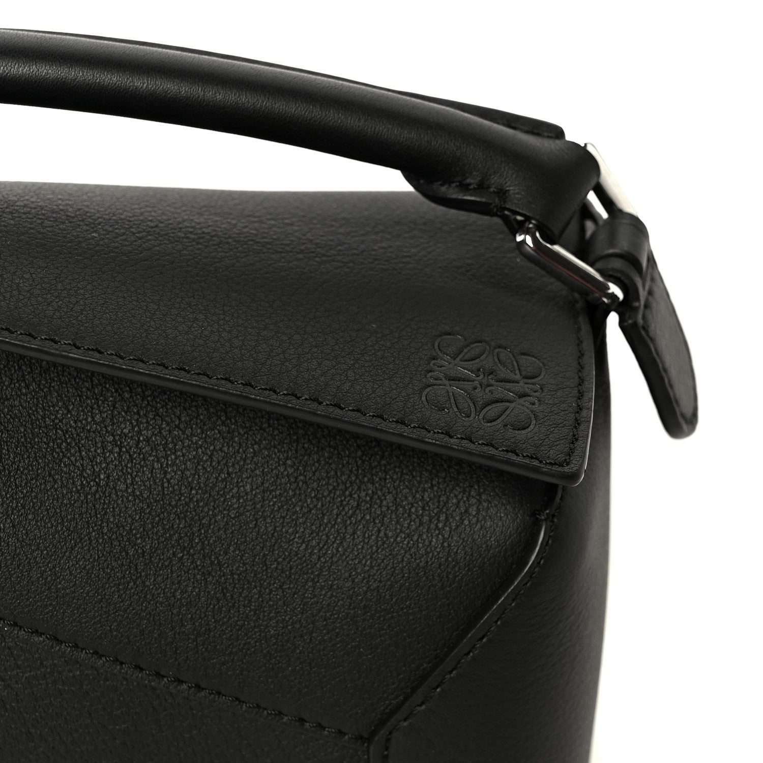 Loewe Calfskin Mini Puzzle Edge Bag Black 8 of 11