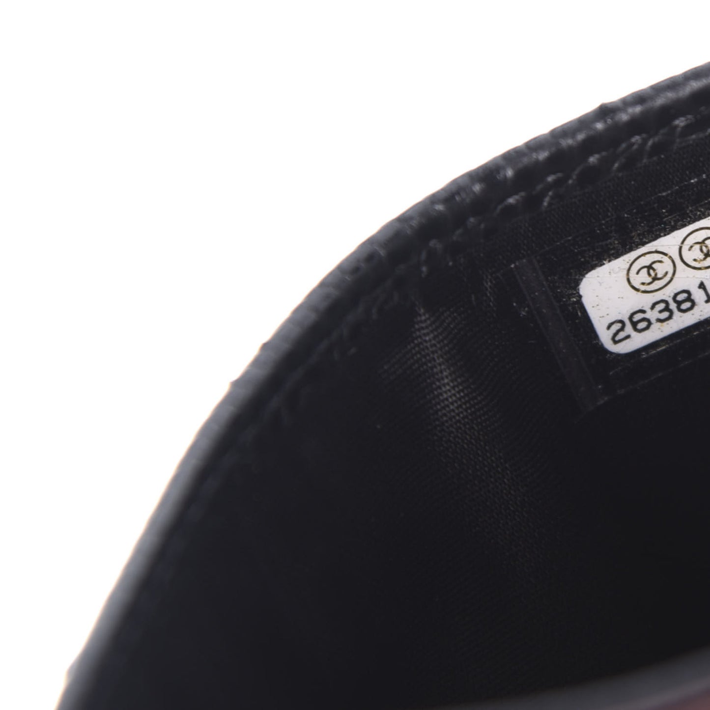 Caviar Quilted Card Holder Black