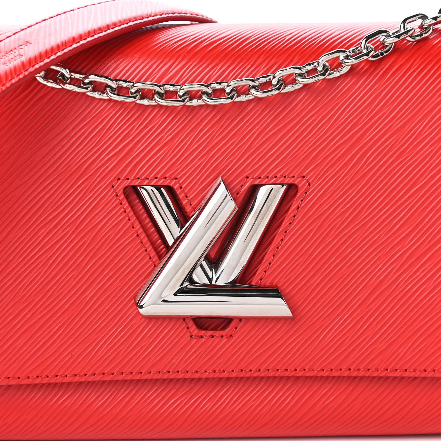 Epi Twist Shoulder Bag MM Coquelicot