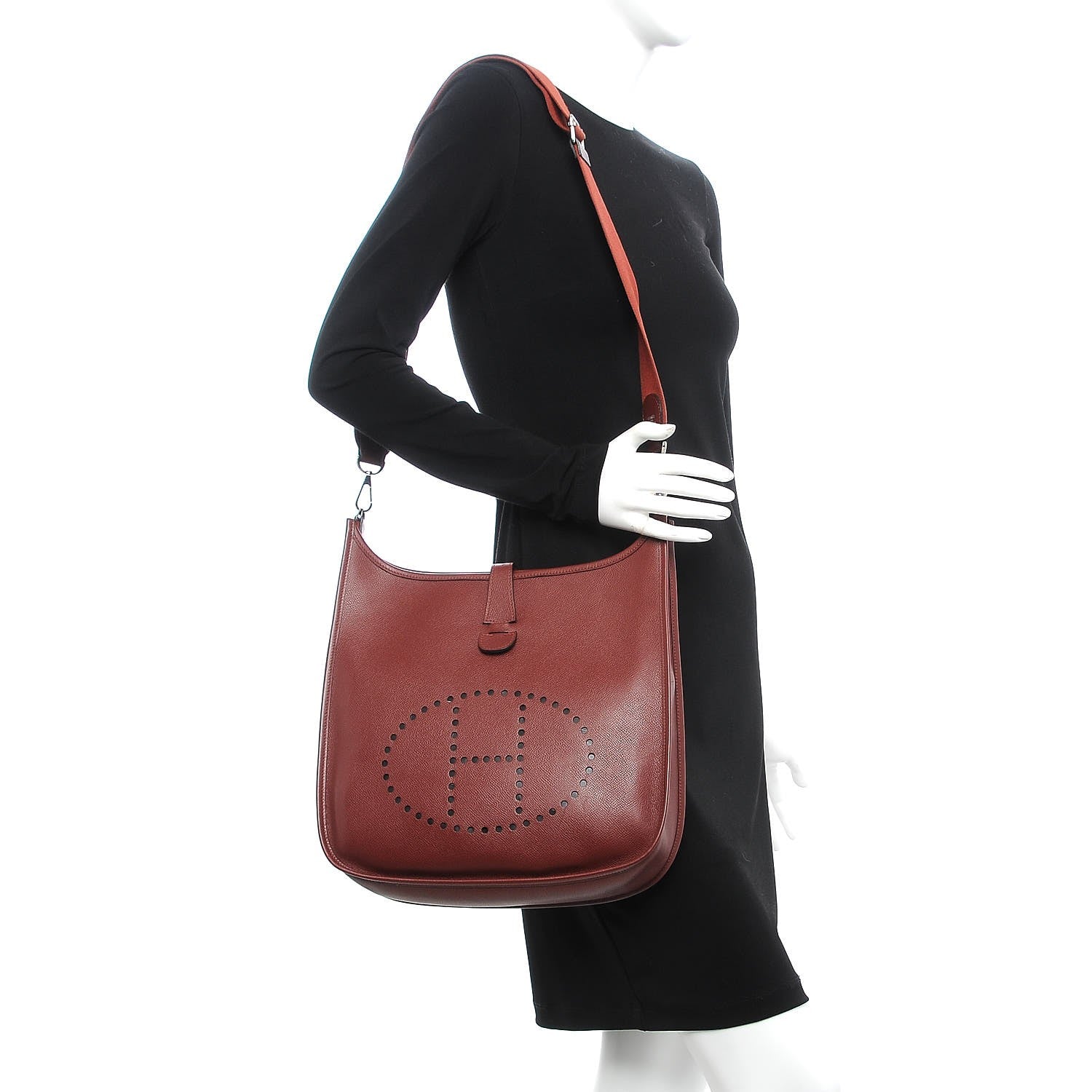 Hermes Epsom Evelyne III GM Rouge H 2 of 7