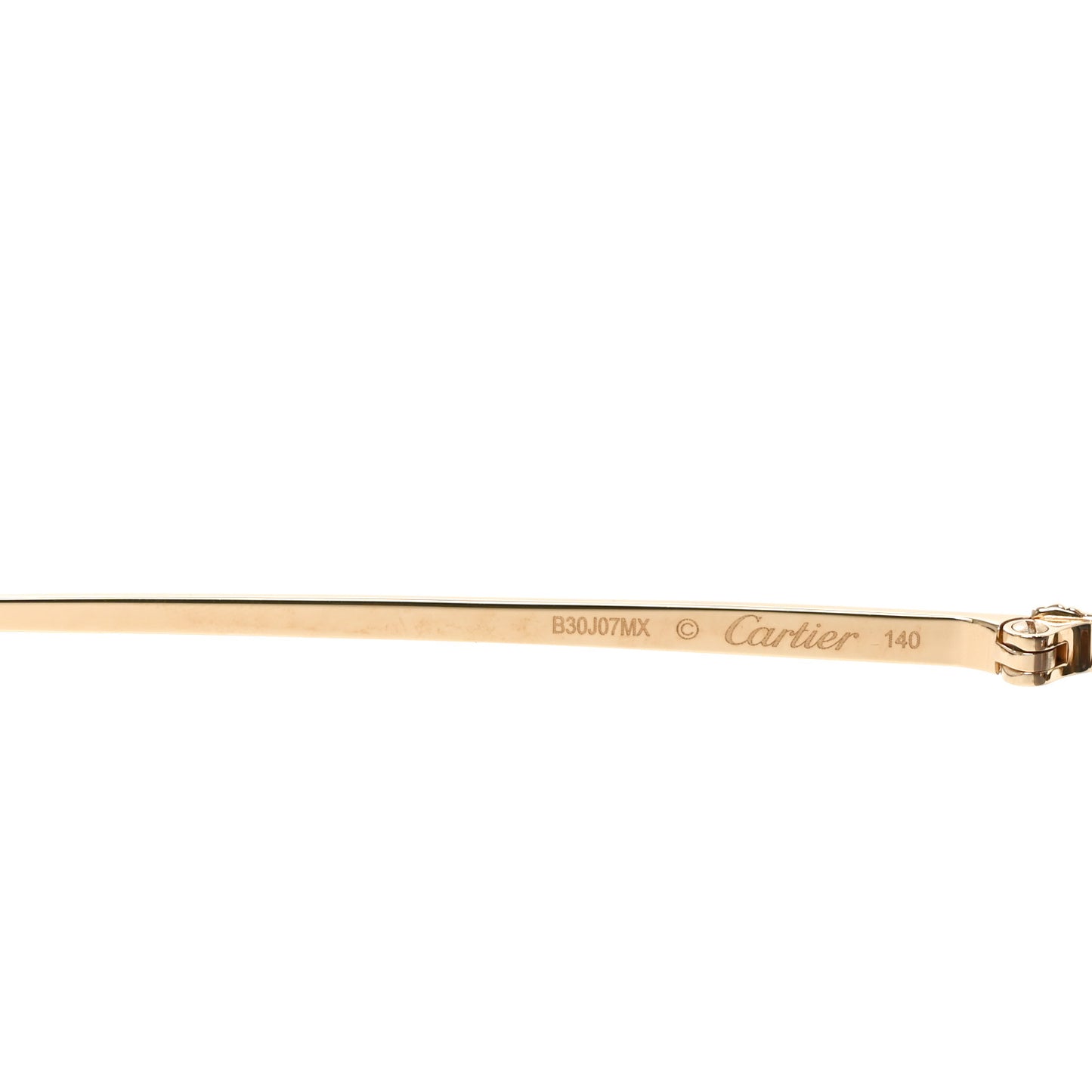 Metal Classic C Rimless Sunglasses CT0550S Gold
