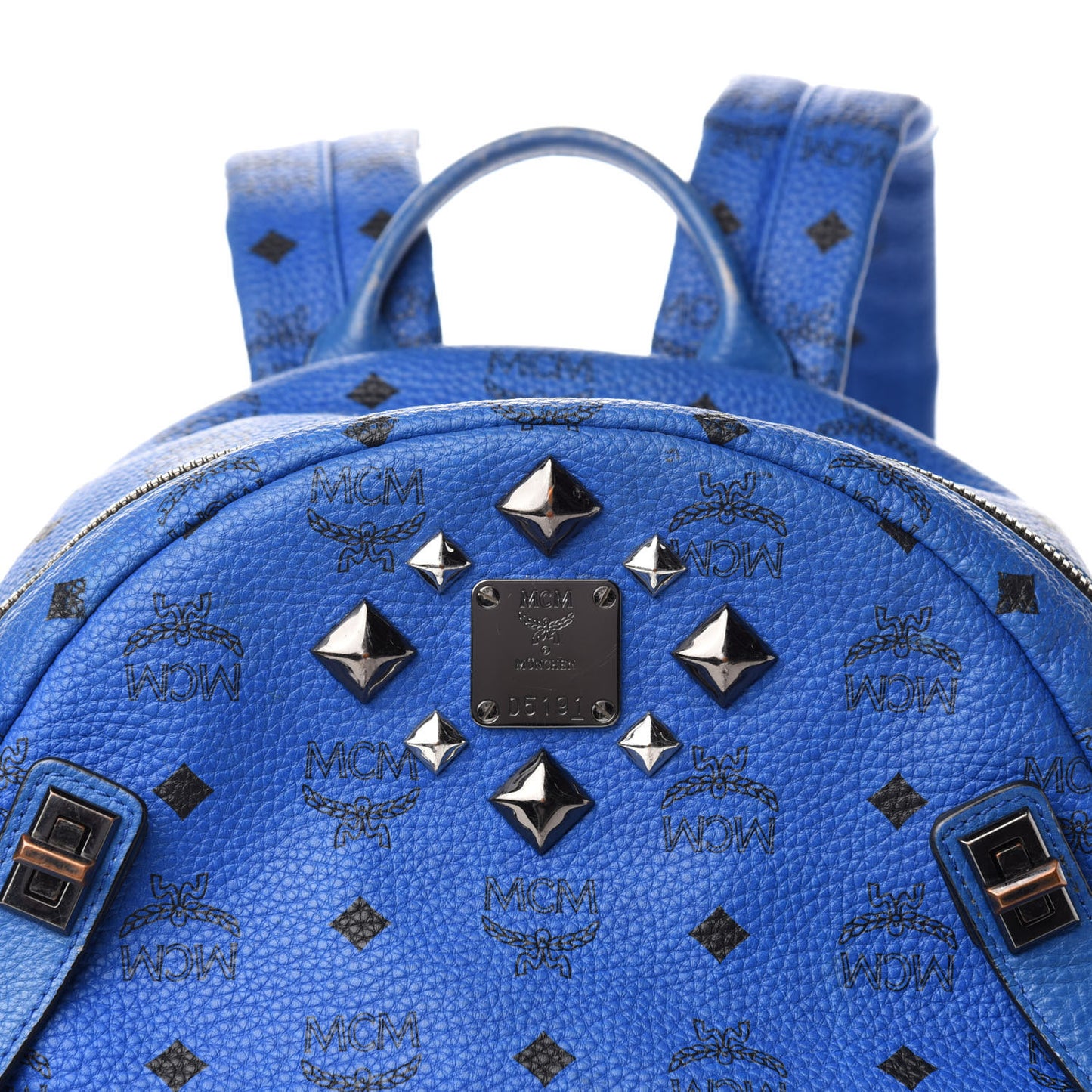 Visetos Medium Studded Dual Stark Backpack Blue