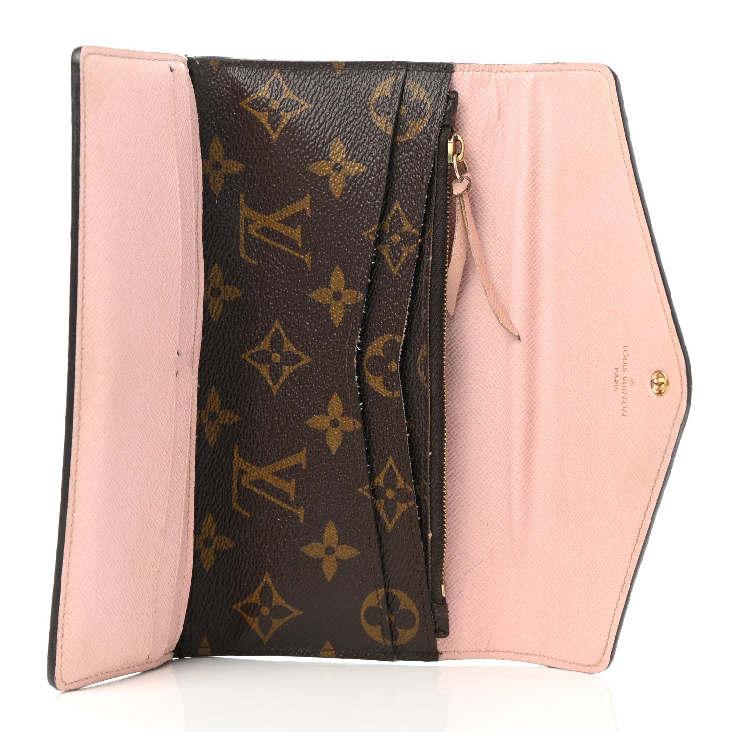 Louis Vuitton Monogram Josephine Wallet Rose Ballerine 6 of 14