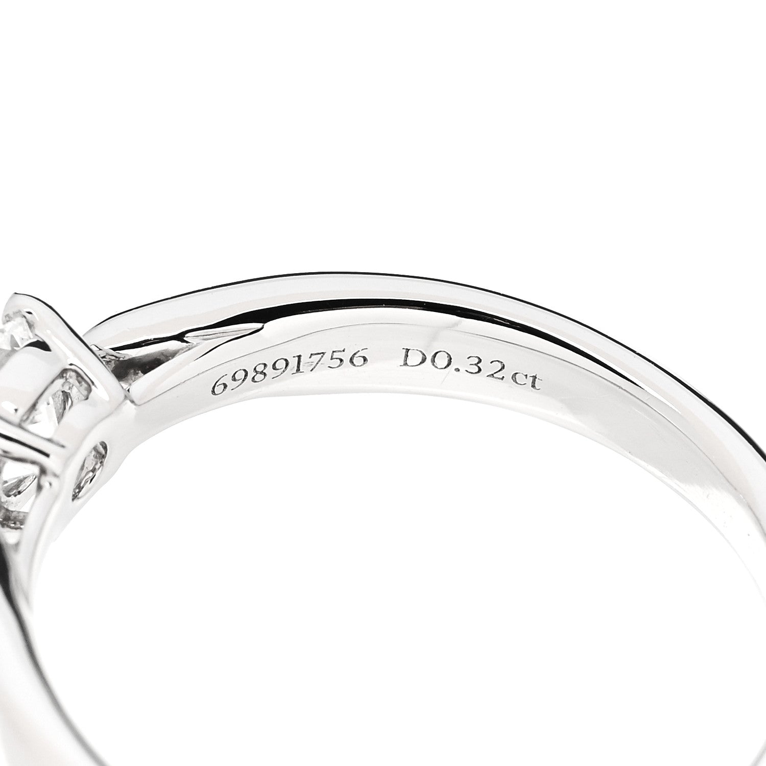 Tiffany Platinum Diamond .32ct Harmony Solitaire Engagement Ring 47 4 6 of 7