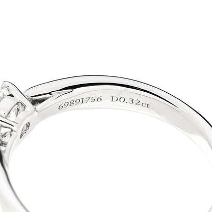 Tiffany Platinum Diamond .32ct Harmony Solitaire Engagement Ring 47 4 6 of 7
