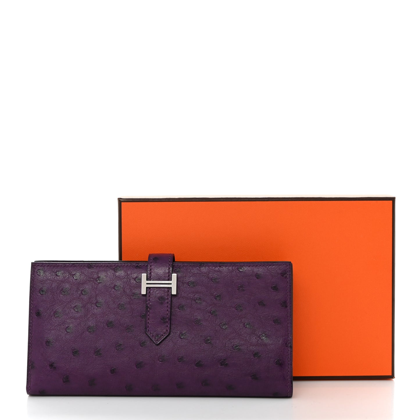 Ostrich Bearn Wallet Violine